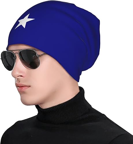 Miniatura 4 de Bonnie Blue Flag Beanie Hat for Men Women Warm Soft Polyester Knit Skull Cap Unisex Winter Hat Cuffed Beanie