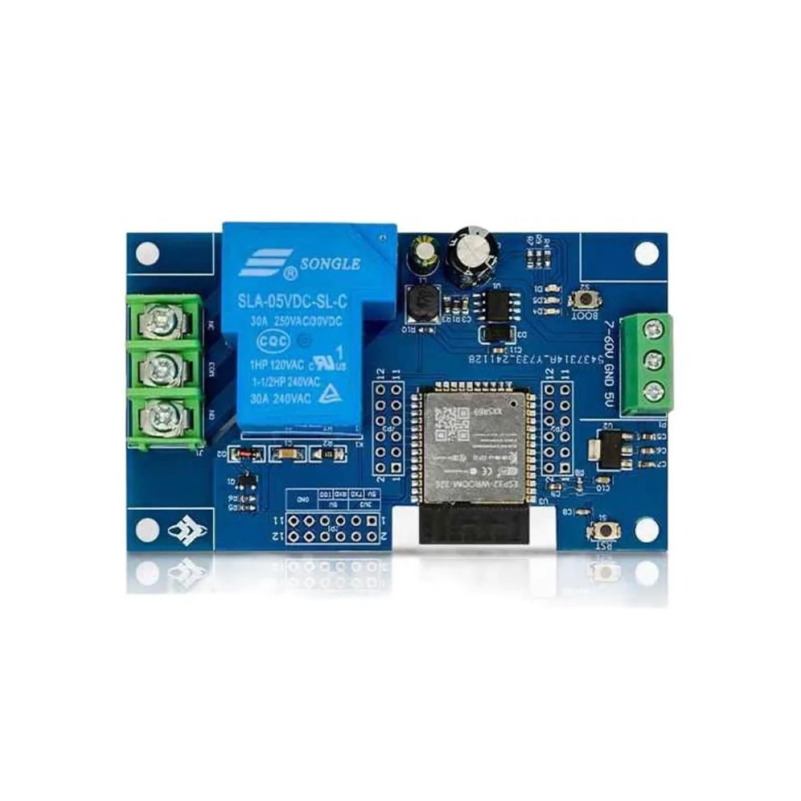 Modulo relè PLC Modulo relè WF DC7-28/5V 1 canale 30A Scheda di sviluppo ESP32-WROOM-32E
