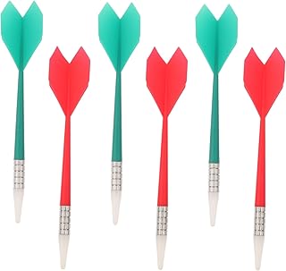 WHAMVOX 6 Pçs Dardos De Cabeça Macia Jogo De Gramado Interior Acessórios Ao Ar Livre Dardos Para Dardos Dardos De Ponta Macia Voos Dardos Dardos Com Eixo Antiderrapante Acessórios De