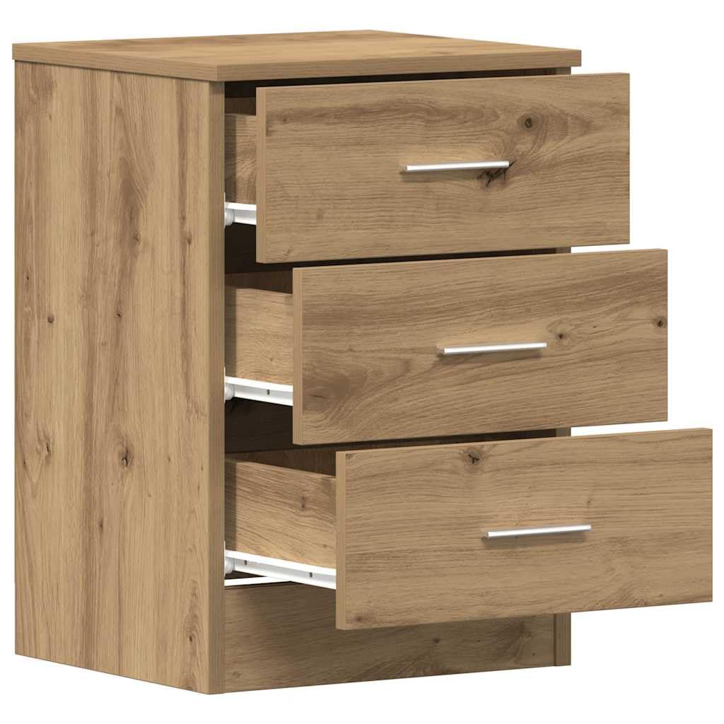 vidaXL Szafka nocna Artisan Oak 38x35x55 cm Drewno klejone