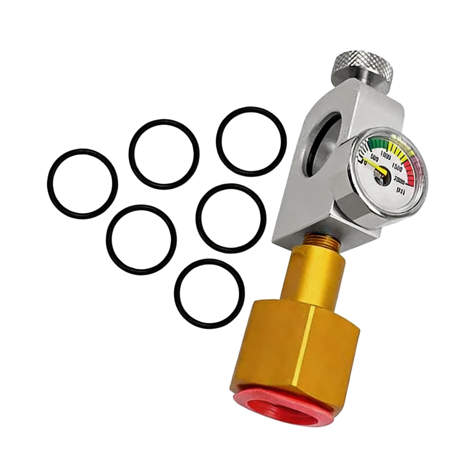 Resistant Sodas Maker Charging Adapter with Build in Pressure Meter and Fast Release Mechanism for Carbonation Carbonation Gate with Pressure Measure