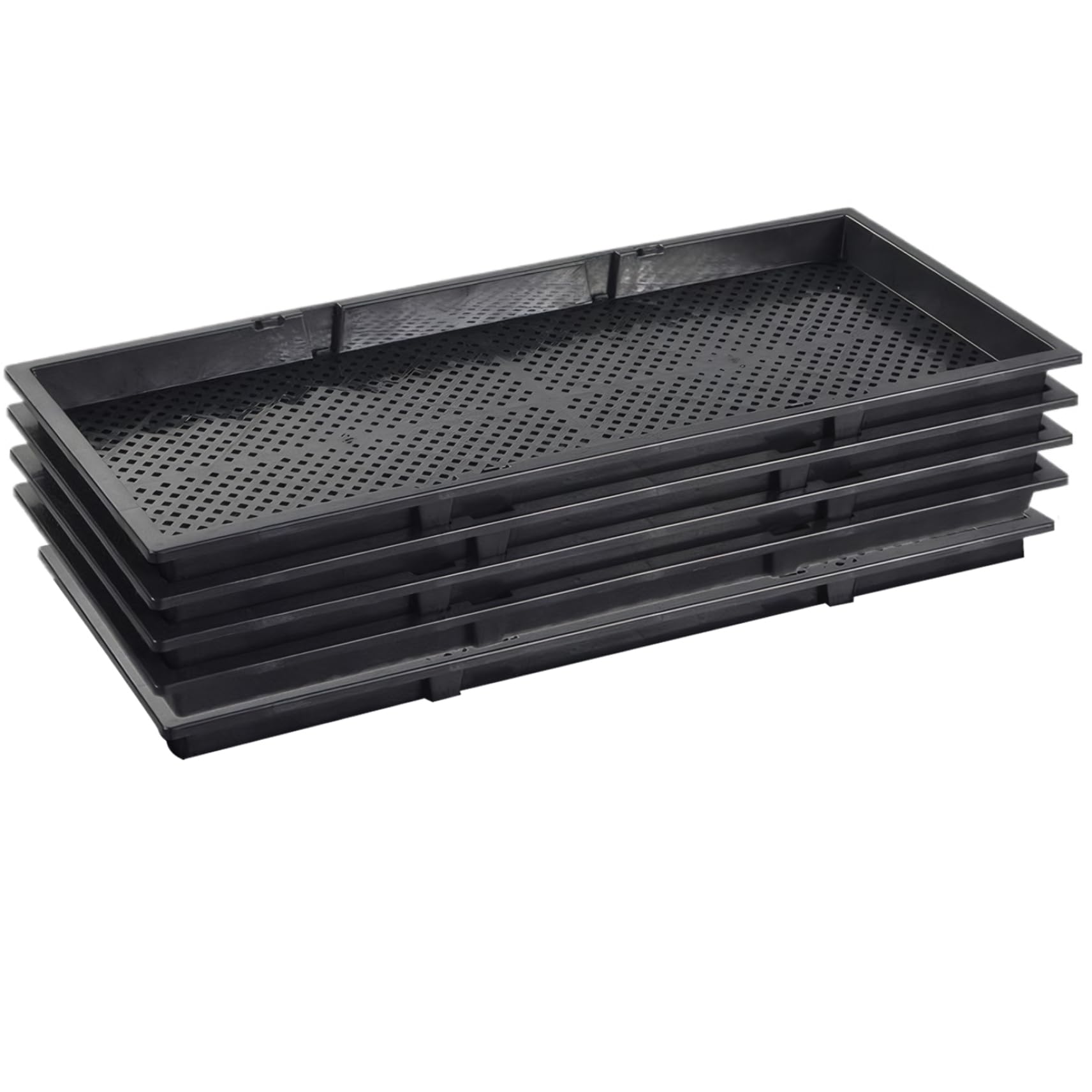 Plateau de démarrage de graines 5 pièces 22x9, 5, Plateau semis avec Fond en Maille en polypropylène, Plante réutilisable pour semis, Jardinage d'intérieur, microgreens