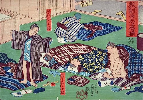 Cuadro decorativo de Utagawa Kuniyoshi para pared, mural de enseñanza moral de 60x90cm