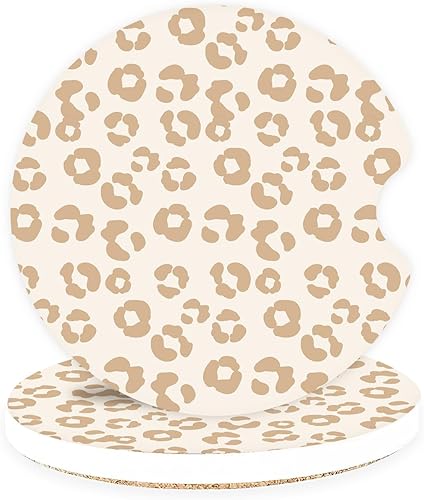 Miniatura 22 de Posavasos de cerámica para automóvil – Juego de posavasos absorbentes para portavasos de coche para mujeres, bonitos accesorios estéticos de