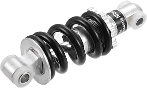 Pair Of 125mm 750LBS Rear Shock Absorbers For ATV, Go-Kart & 49cc Scooters – Silver/Black