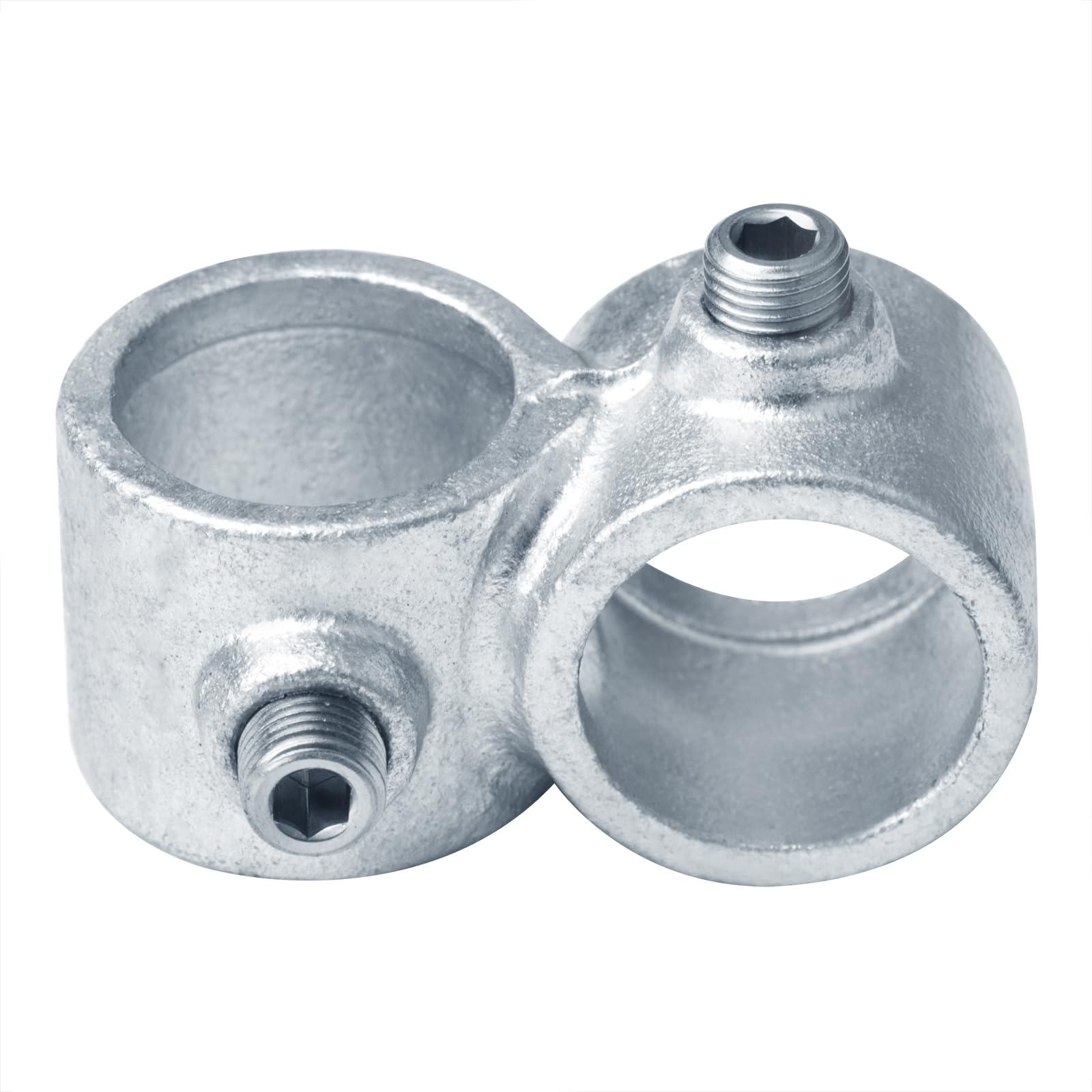 4 PCS Structural Pipe Railing Fitting, Fits 1" Nominal Galvanized Pipe (Actual OD 1.315"), Crossover Clamp
