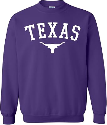 Texas Bull Skull Sweatshirt Vintage Western Graphic Pullover Unisex Cowboy Style Printed Crewneck