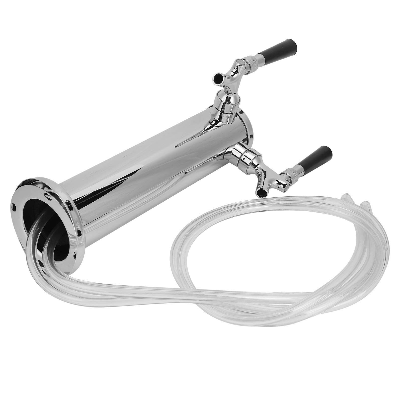 de dispensador de torre de cerveza de barril de 2 grifos profesional de acero inoxidable Kit de elaboración de cerveza casera para bares, pubs, restaurantes y uso doméstic