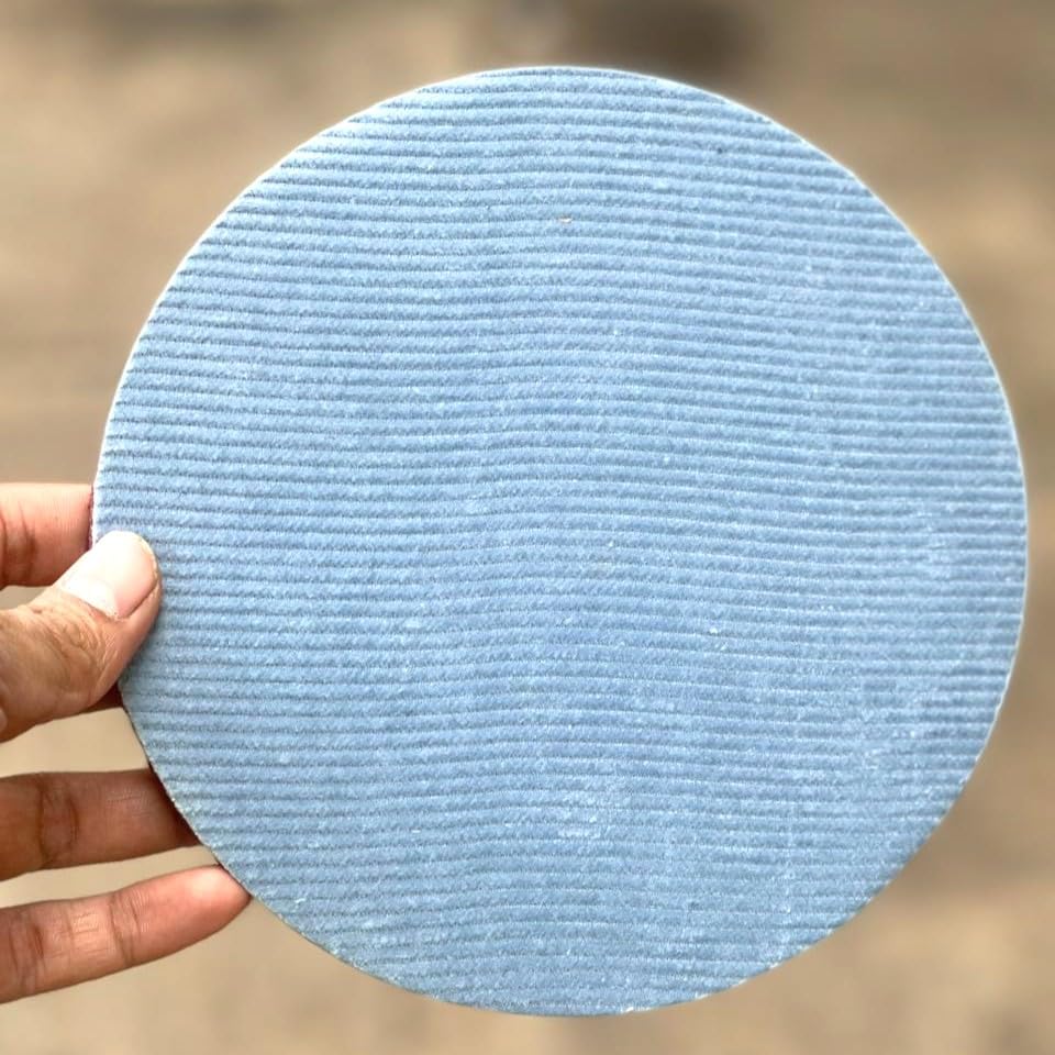 ANMSALES 7” Denim Polishing Pad Sponge Disc. Foam Polish Pad for Compounding Sanding Polishing and Waxing. (Heavy Cut)-image-26