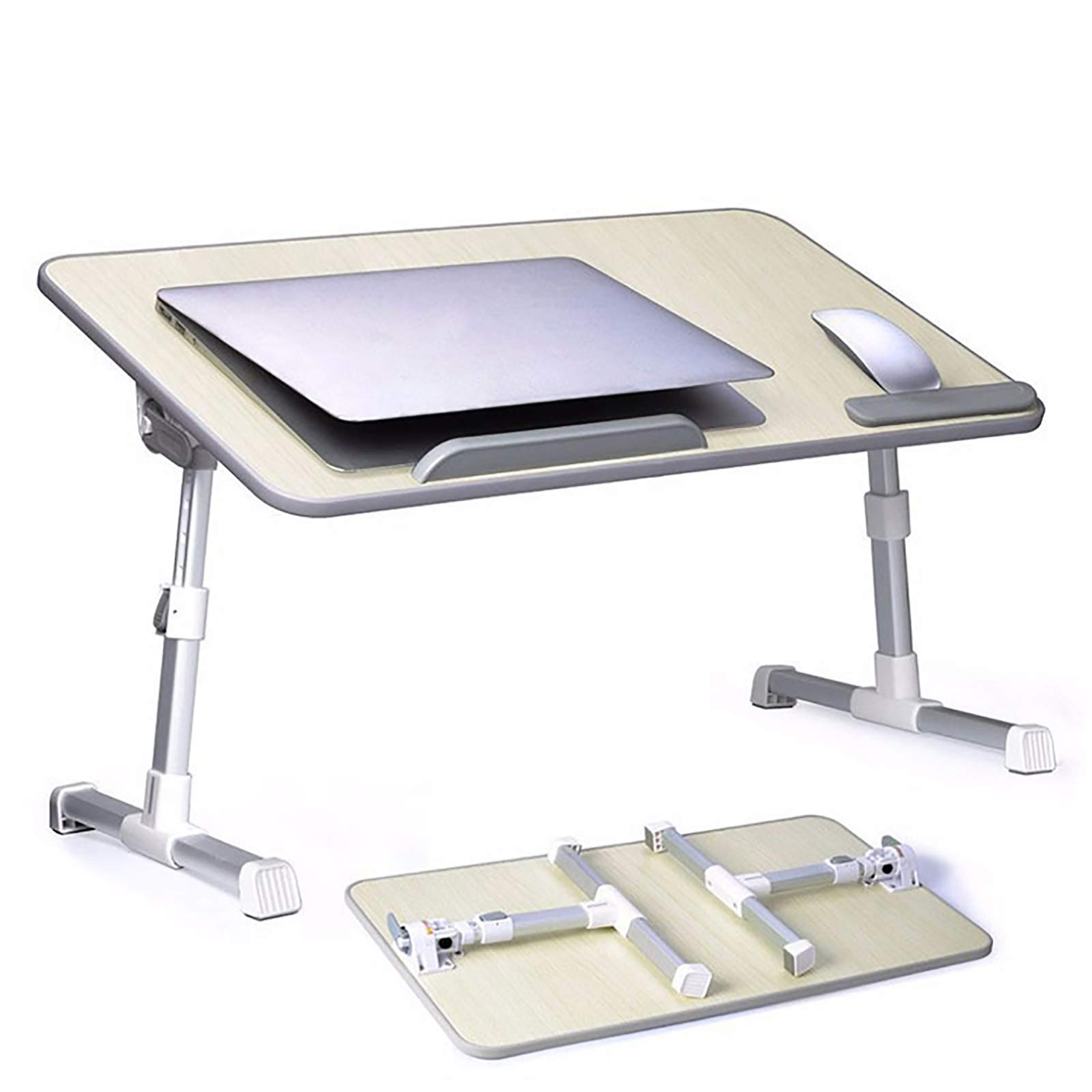 Table d'ordinateur portable réglable au design épuré pour un espace de travail élégant