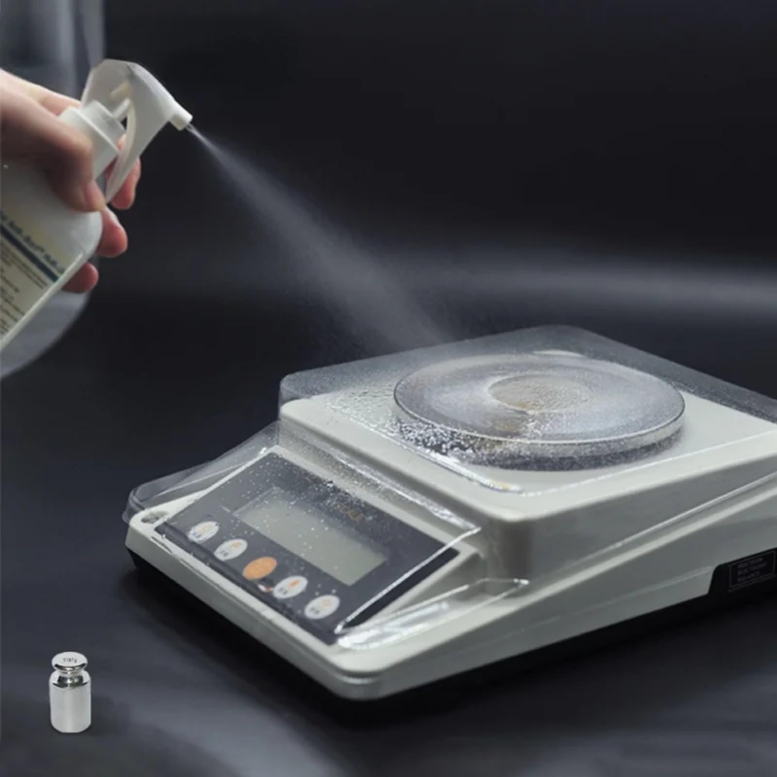 Balance de précision 1100 g ± 0,01 g avec écran LCD Double Affichage, résistante au Vent, 110 g ± 0,01 g,110g 0.01g