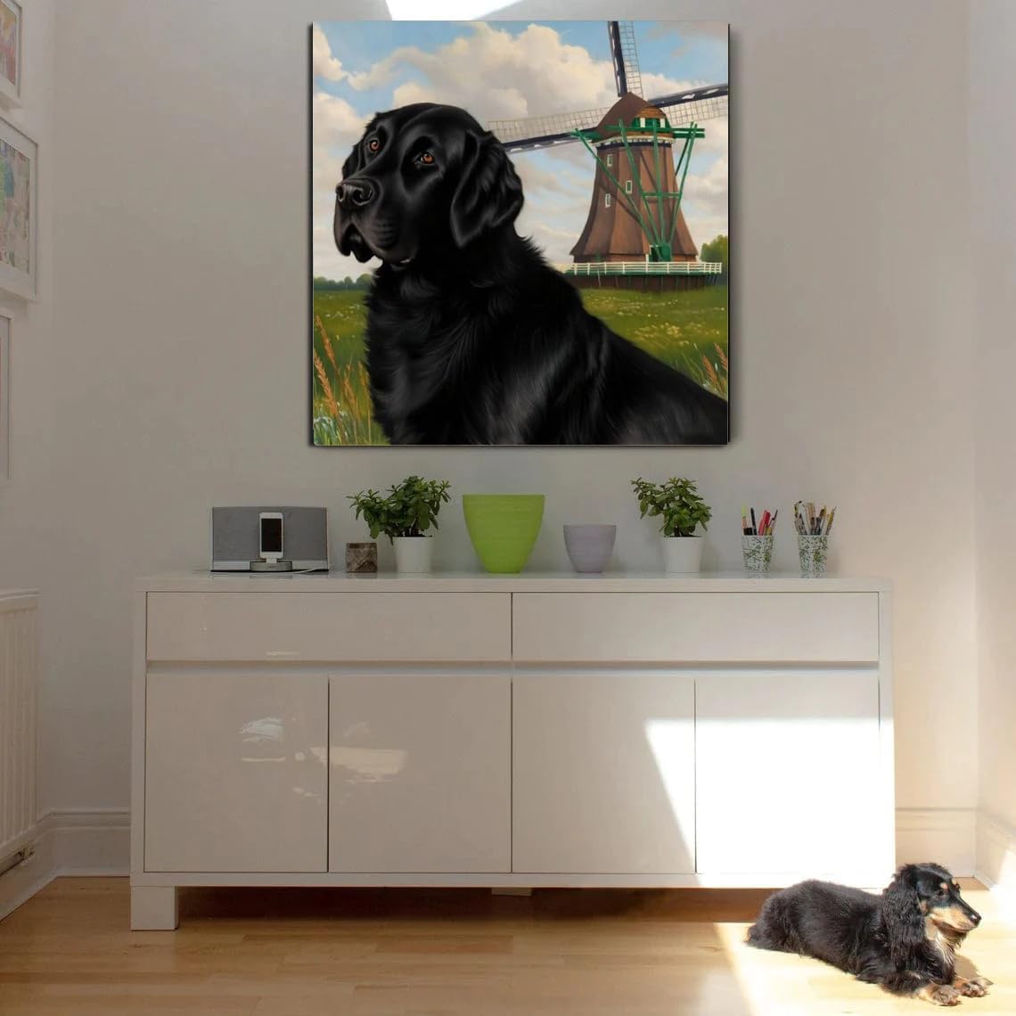 AiEiIiOiUi Labrador Cute pet Dog Animal Diamond Painting Kits for Adults, 5D Crystal Diamonds Art with Accessories Tools, Picture DIY Art Craft for Home Décor Gift image 2