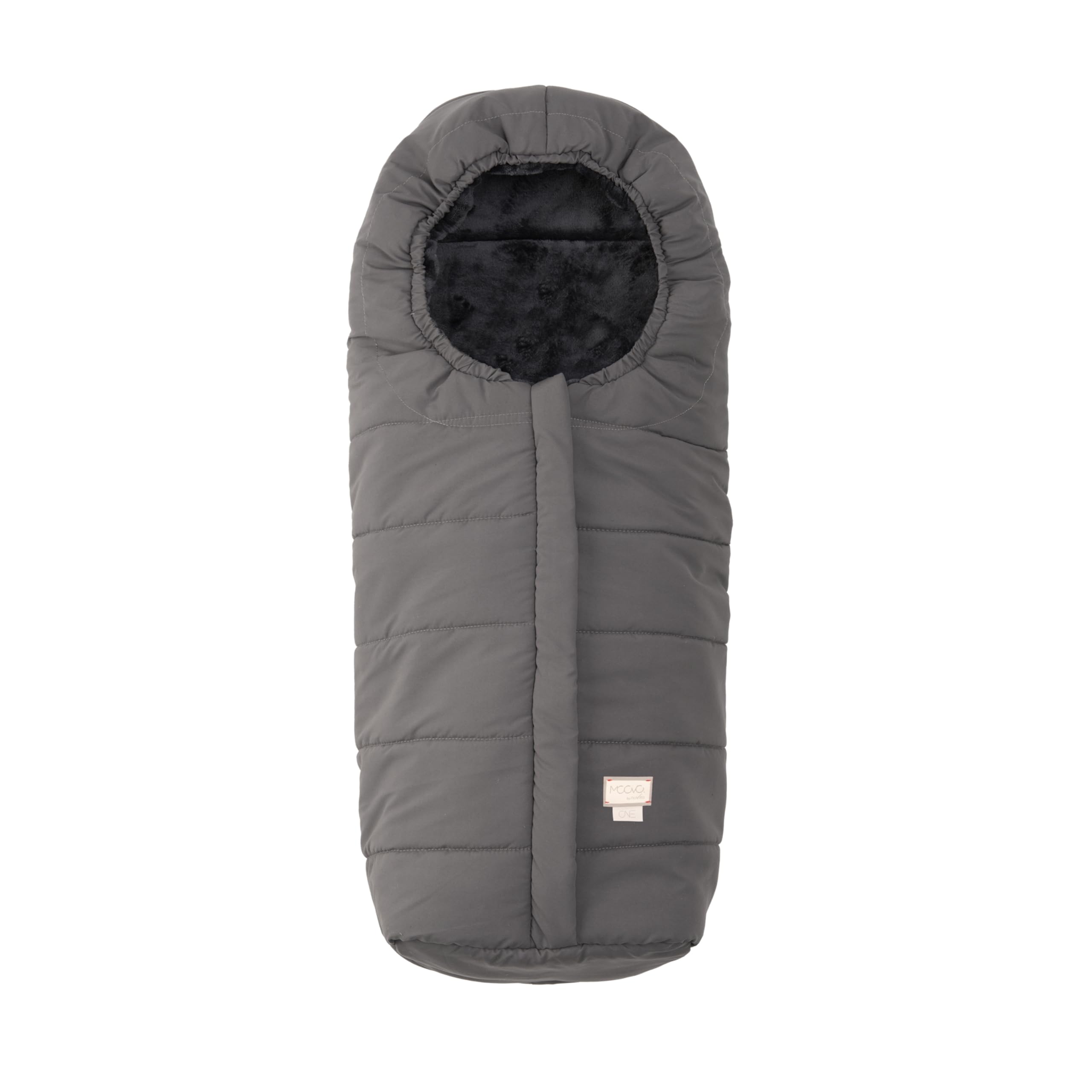Nuvita 9905 Ovetto One | Saco universal para asientos de coche | Perfecto para niños de 6 a 36 meses (100 cm) | Protección hasta -10 °C contra la lluvia y el viento | Gris
