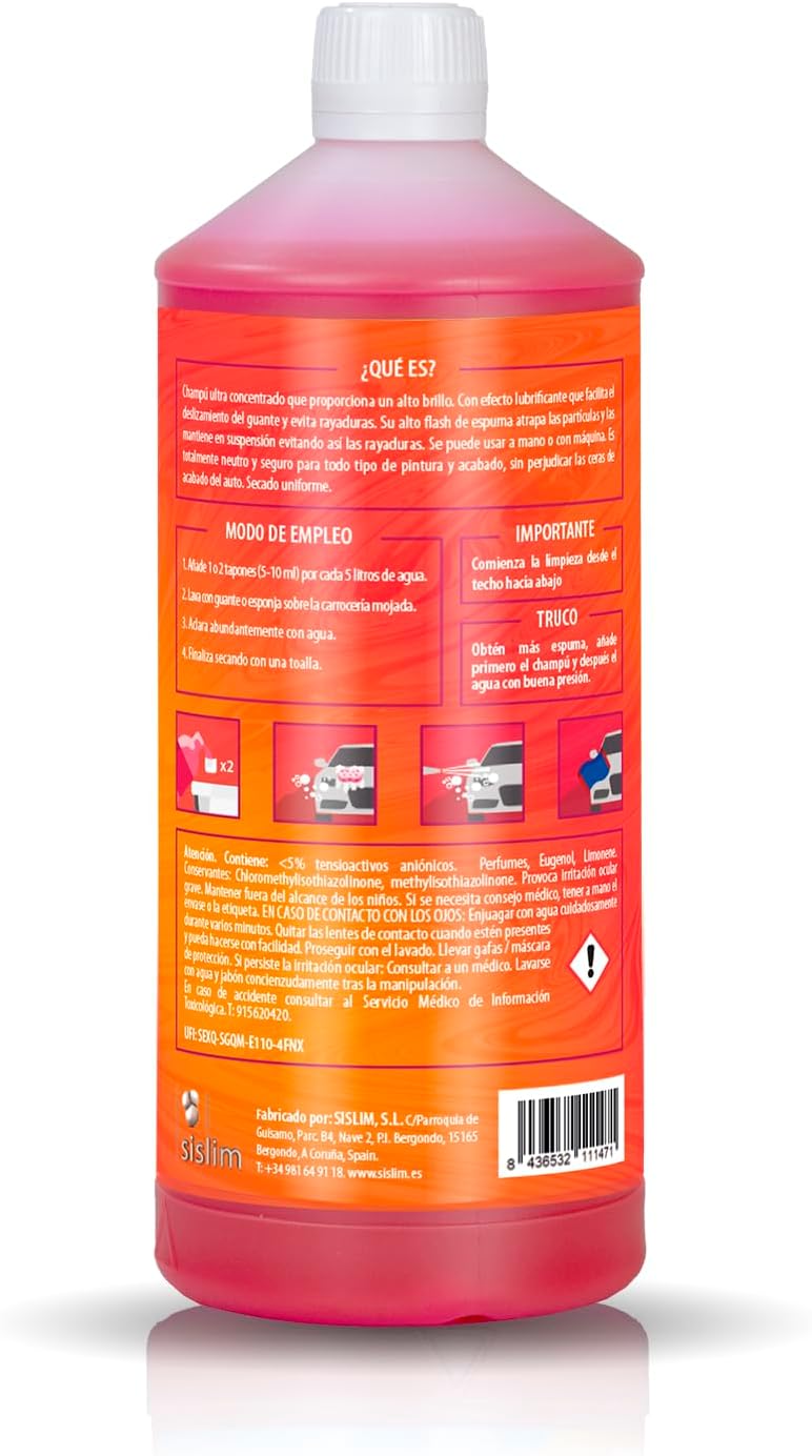 Sisbrill Basic Exterior Car Wash Kit – Intense Shine Shampoo, Ultra-Soft 90x60 cm Drying Towel & Multipurpose Microfiber Glove - Car Cleaning Set