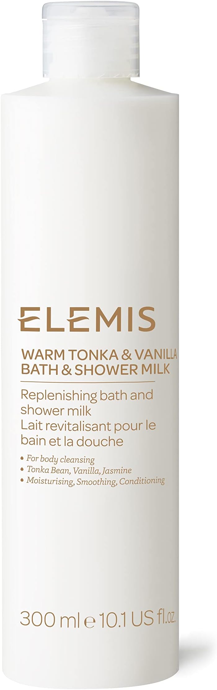 ELEMIS Bath & Shower Milk 300ml – Nourishing Body Wash with Moisturizing Oils, Gentle Foaming Cream for Dry & Sensitive Skin