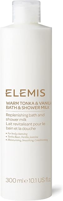 ELEMIS Luxury Bath & Shower Milk, Daily Body Wash Infused with Moisturising Oil for Gentle Cleansing of Dry, Sensitive Skin, Nourishing Foaming Cream with Natural Aromatics