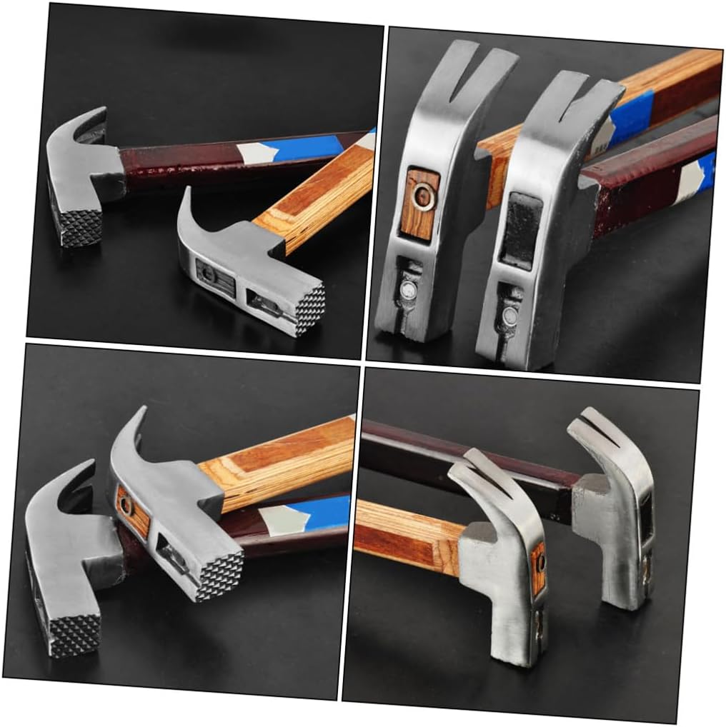 Compressed Wood Handle Hammer Slip Claw Hammer Nail Mallet Nail Punch Professional Puller