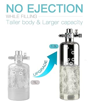 Clscea 1.3 L Aquarium CO2 System Generator with Regulator