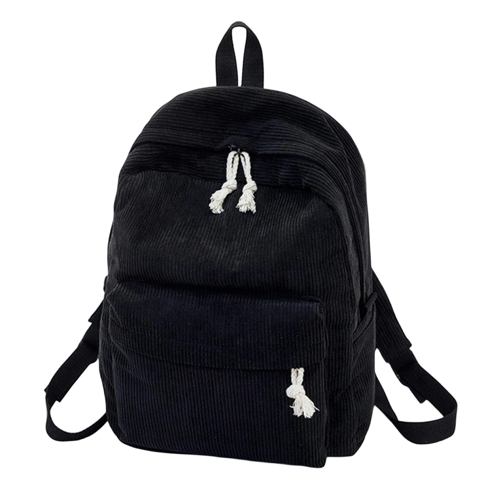 TEideaRucksack Cord -Schultaschen Im Harajuku -Stil Für Frauen: Stilvolle Und Funktionale Rucksäcke Für Schüler Der High School Und College