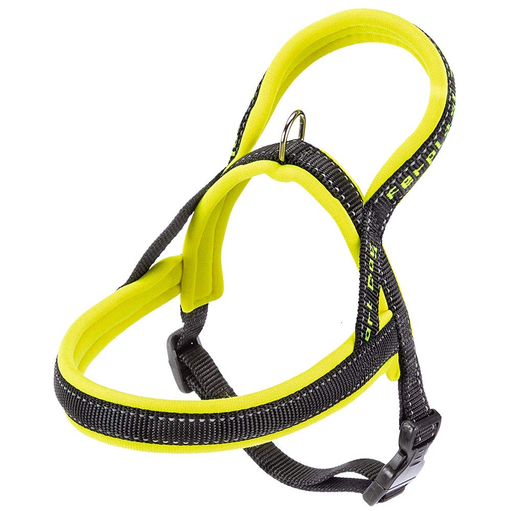 Ferplast Dog Harness SPORT DOG, Small Dog Harness, Norvegian Type Harness for Dogs, Perfect Fitting, Soft padding, Reflective Nylon, Pet Name Tag, Yellow โ image 1