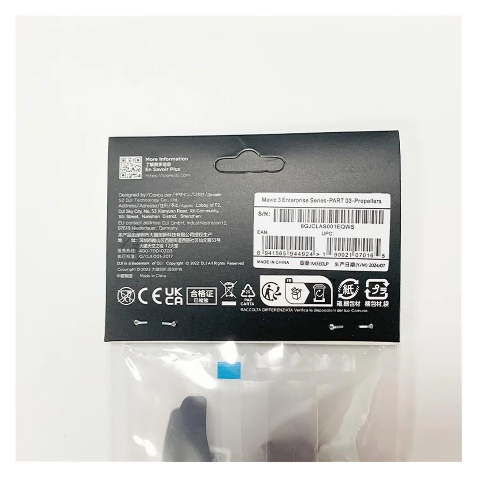 Compatibile Con DJI, Mavic 3T/3E/3M Prop A Sgancio Rapido