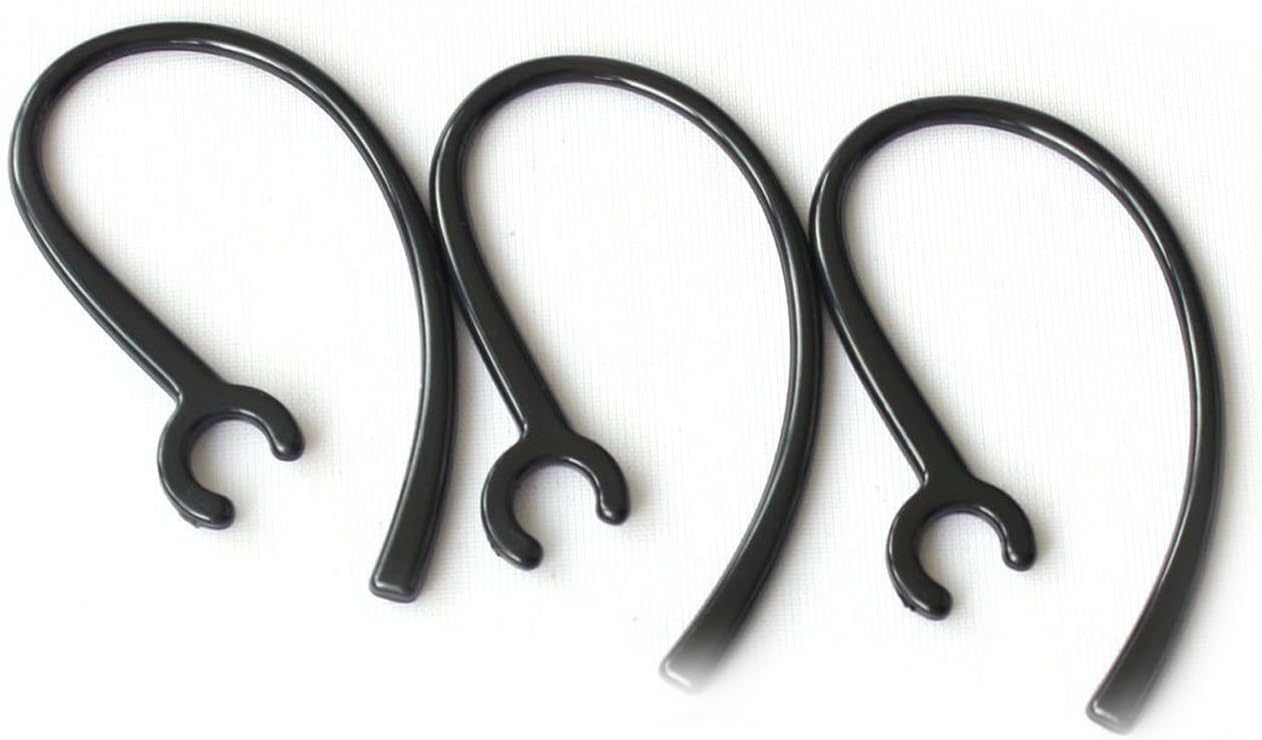 New Black Ear Hooks for Samsung Hm7000/Hm1000/Hm1100/Hm1700/Hm3500/Hm3600/Hm6450/WEP480 - 3 Pieces