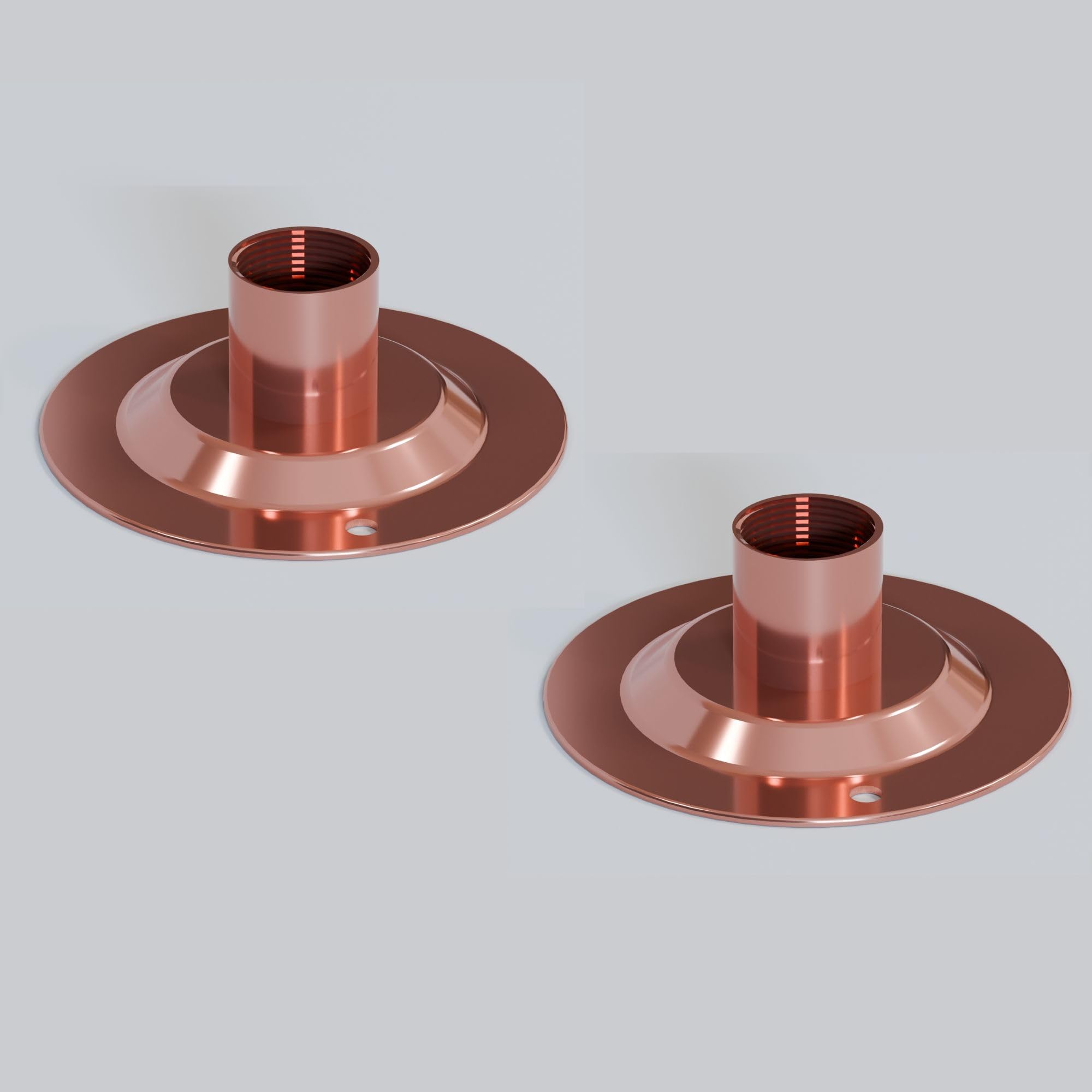 LEDSone 2Pcs 20mm Conduit Copper Dome Cover Durable Electrical Conduit Fitting with 20mm Nominal Size for Junction Boxes, Terminal Boxes and Industrial Wiring Projects โ image 1