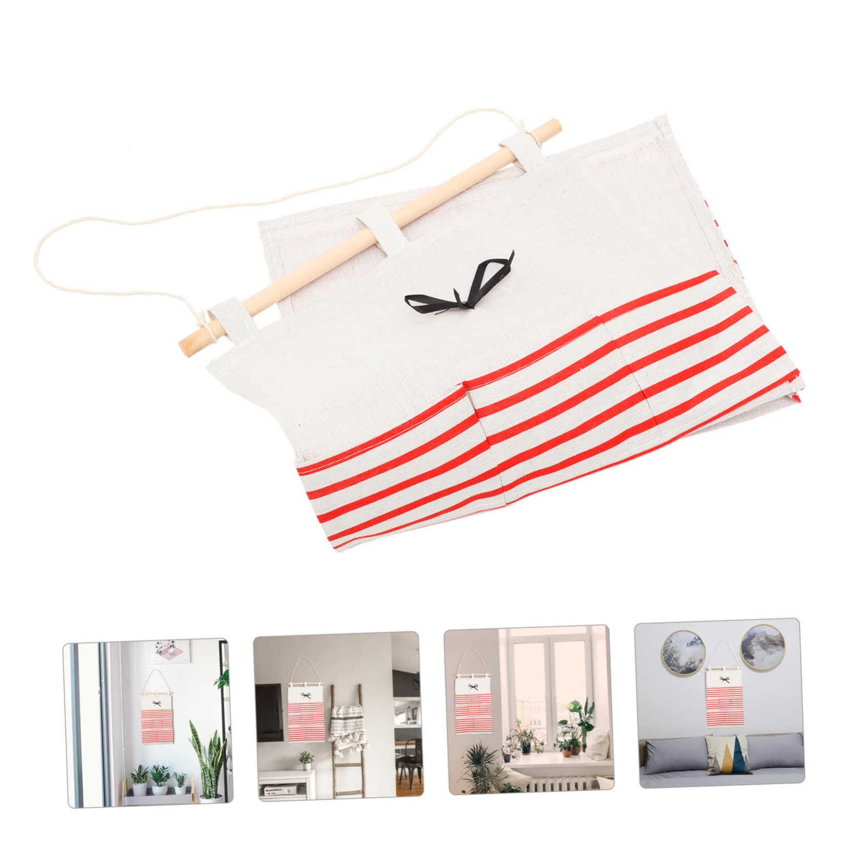 OKUMEYR Hanging Storage Organizer with Wall Mounted Bag for Closet Bathroom Kitchen and Door Back Use Practical and Design for Items and Sundries