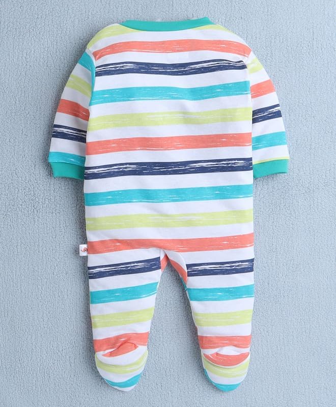 Image of New Born Baby 100% Cotton Rompers for Sleepsuits Jumpsuit Night Suits for Baby Boys & Girls |Onesies| Infant Clothes Pack of 3