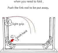 Vista 9 de Need - Escritorio plegable de 31 1/2" sin ensamblaje, mesa pequeña para computadora, escritorio robusto y resistente para espacios pequeños, marco