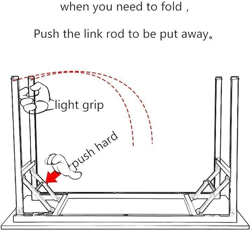 Miniatura 122 de Need AC5FB - Escritorio plegable para computadora y oficina en casa, moderno, no requiere montaje, color marrón rústico y marco negro, 39 3/8 in