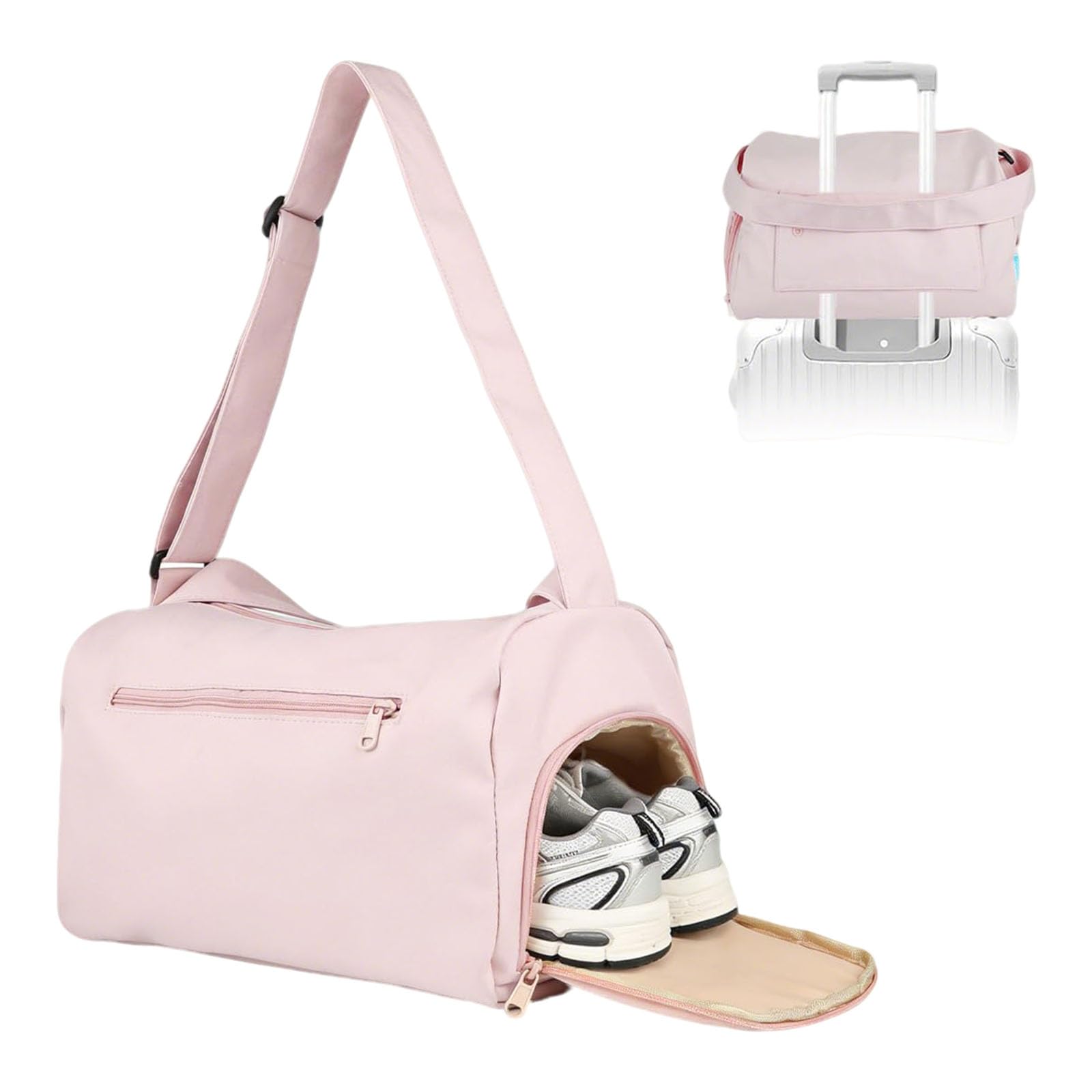 srkspyfd Gym Bag for Women Small, Gym Bags for Women with Shoe Compartment, Swimming Bag for Women, Lightweight Duffle Bag for Travel, Gym Accessories for Women, Pink-picture-18