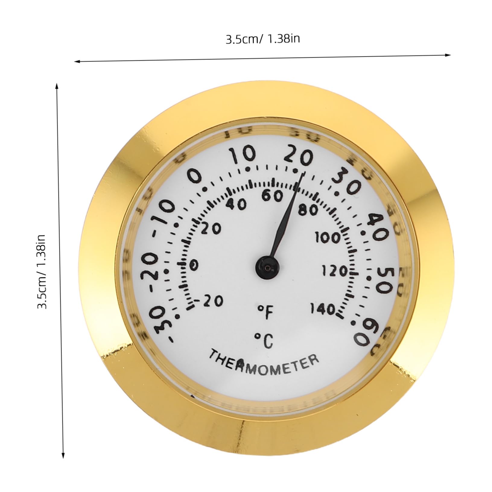 VANZACK 2Pcs Hygrometer and Thermometer for Indoor Monitoring Accurate Temperature and Humidity Gauge for Guitar Cases Offices and Nurseries Easy Installation