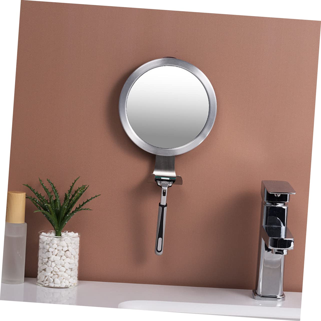Housoutil Beschlagfreier Duschspiegel Für Badezimmer Anti-beschlag-Spiegel Kosmetikspiegel Mit Haken Frei Von Wasserdampf Für Rasur Und Make-up