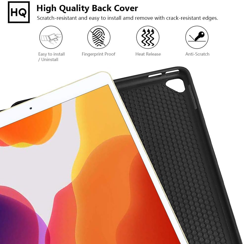 Buy 1 get 1 iPad 2021 9th Gen Keyboard Case, 7 Color Backlit Detachable Wireless Bluetooth Keyboard,Keyboard Case for iPad 9th Gen 2021/ iPad 8th Gen 2020/iPad 7th Gen 2019-with Pencil Holder for iPad 10.2 inch