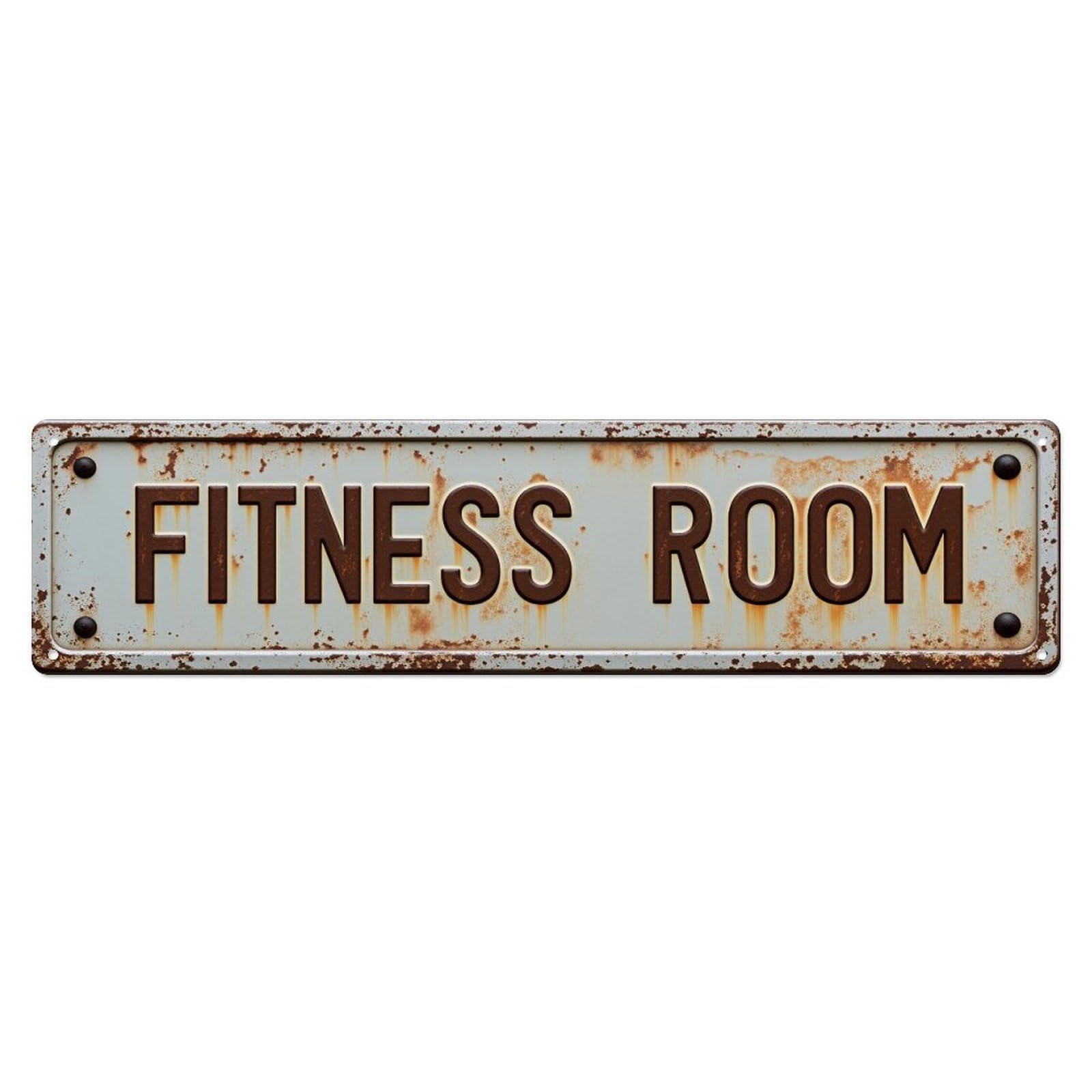 Fitness Room Sign Pattern Metal Tin Sign Plaque