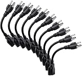 Miady 8IN 10-Pack Outlet Saver