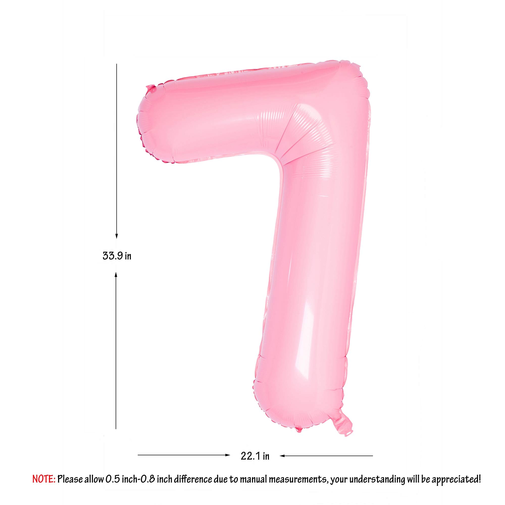 Red 0 balloon 40 Inch Giant Helium Foil Number 0 to 9 Red Balloon Birthday Wedding Party Digital Decorations (Number 0) — view 102