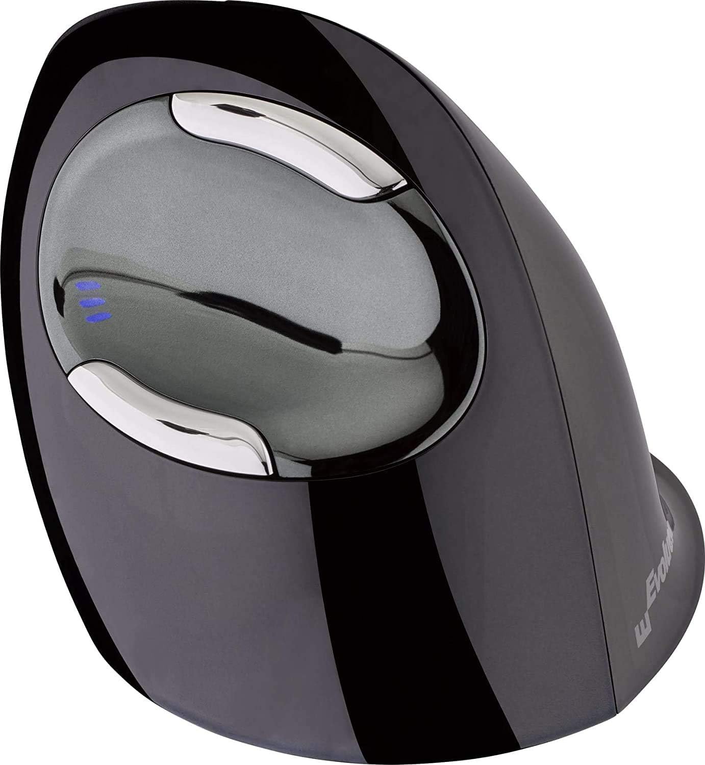 Evoluent VMDSW Mouse verticale D piccolo mouse ergonomico per mano destra con ricevitore USB wireless e panno in microfibra Jestik - Value Bundle