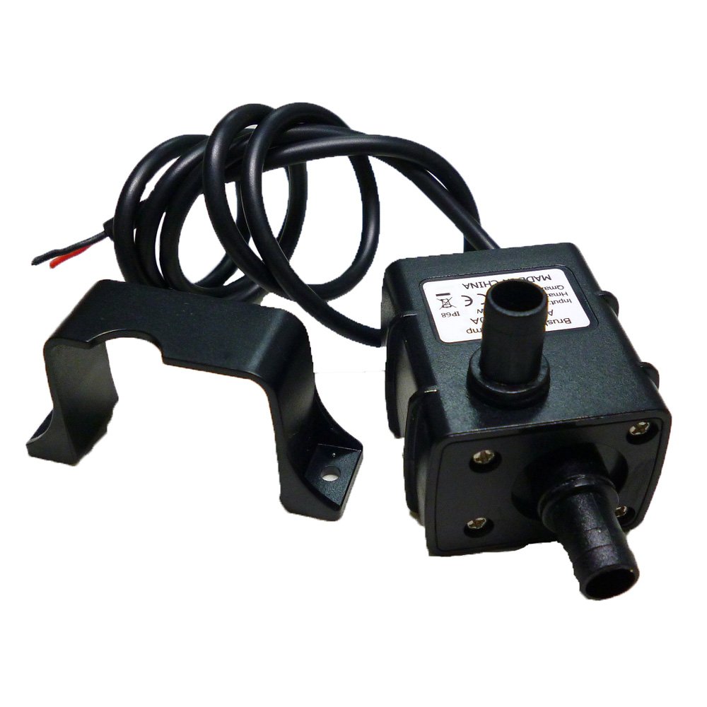 Anself Ultra-Silenzioso Mini DC12V Micro Pompa Acqua Olio Impermeabile Sommergibile Fontana Acquario di Circolazione 240L / H 5W Ascensore 3 Metri 0 - 100