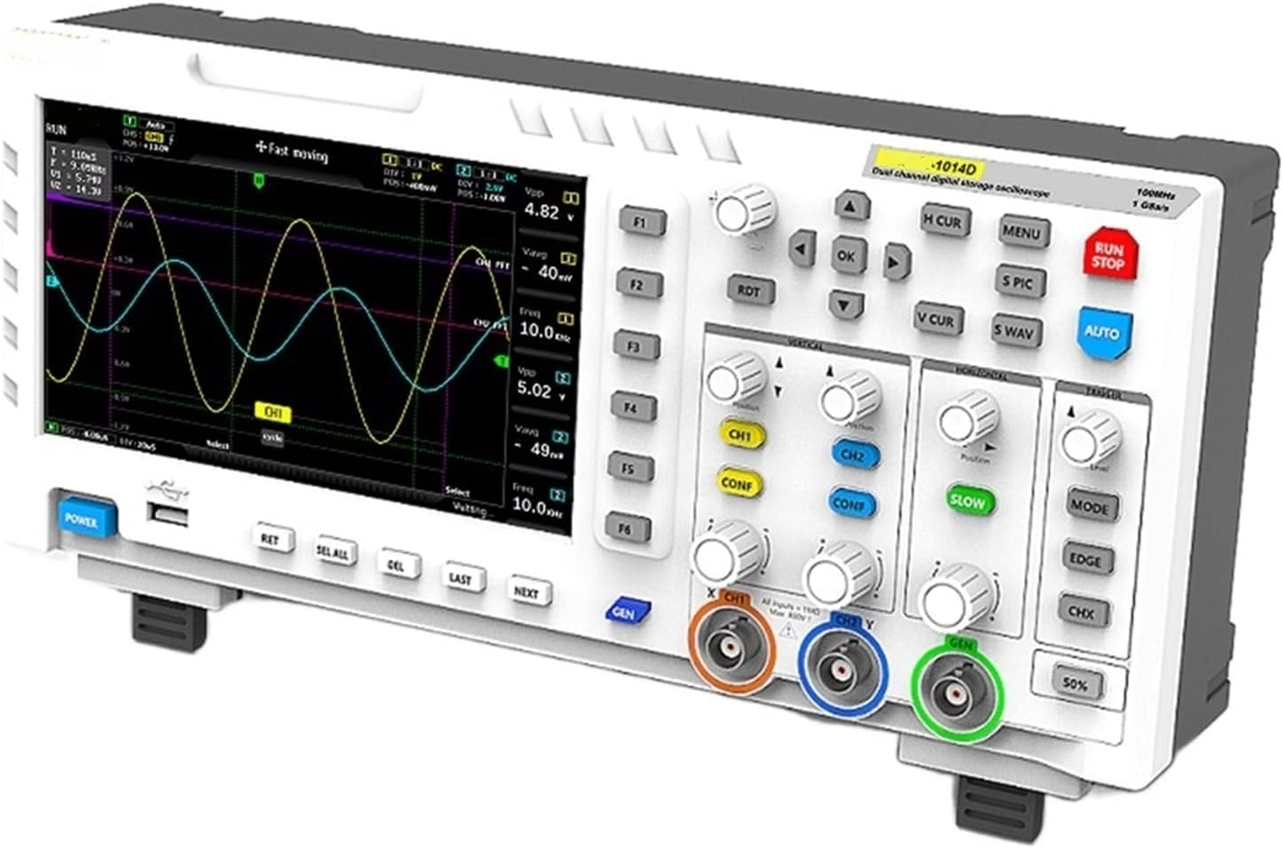 QYTEC 1014D Digital Oscilloscope 2 in 1 Dual Channel Input