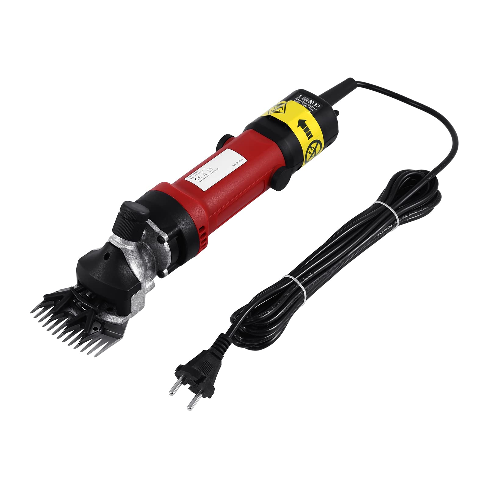 Esquiladora para Oveja, 690W Máquina para Esquilar Eléctrica de Oveja con 6 Velocidades Ajustables, 2400rpm Maquina de Esquilado Profesional para Afeitar Ovejas Animales Lana Cabras (Rojo)