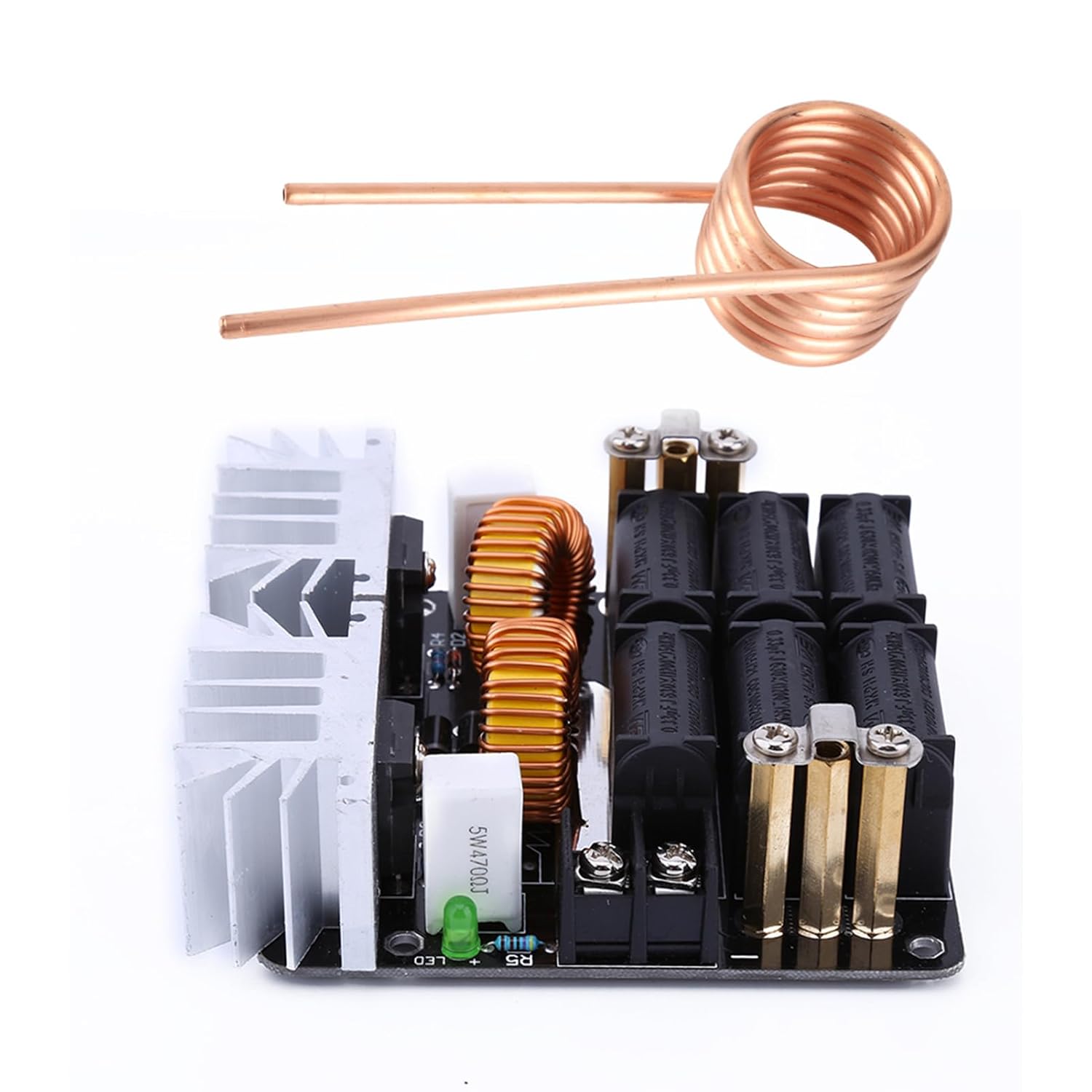 1000W ZVS Induction Heating Board Module Low Voltage Flyback Driver Heater DIY Induction Heating Board Module Coil