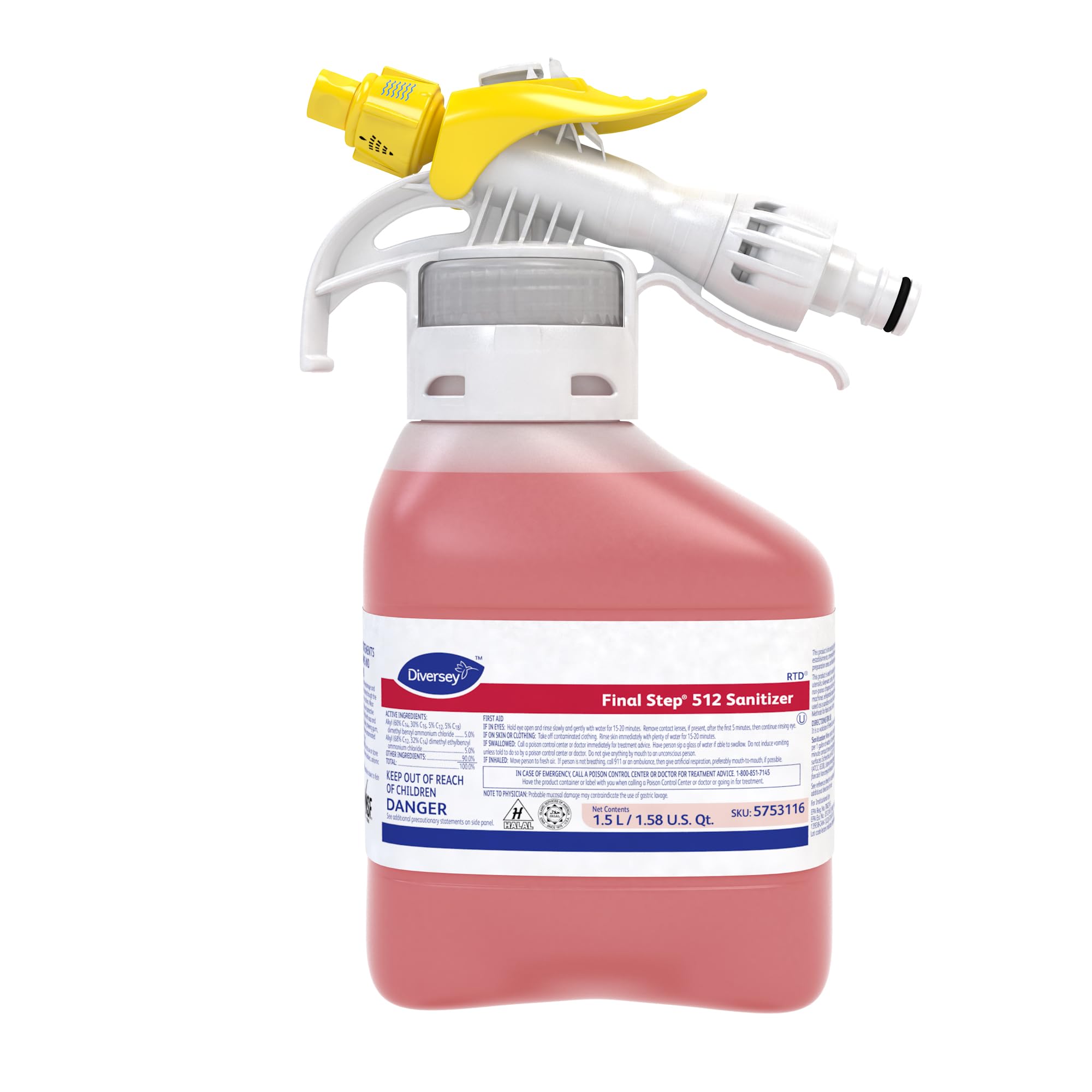 Amazon.com: Diversey 5753116 Final Step 512 Sanitizer
