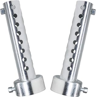 2 Pcs Motorcycle Exhaust Silencer Motorbike Muffler Insert Baffle Silencer Universal (silver-42mm,2Pcs)