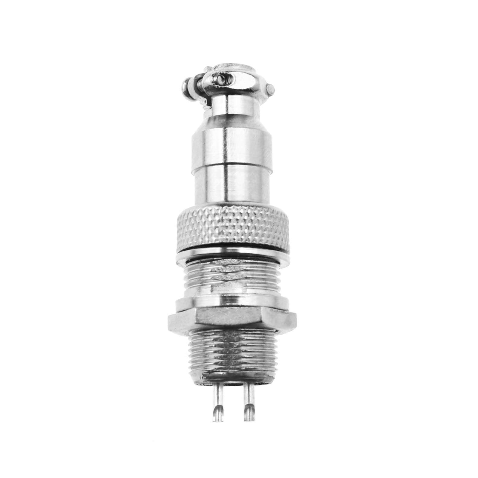 OTOTEC 10 x GX12 Aviation Plug 2 Pin Connettore Set Metallo Maschio Femmina Filo Tipo Vite Cavo Pannello 12mm Filettatura