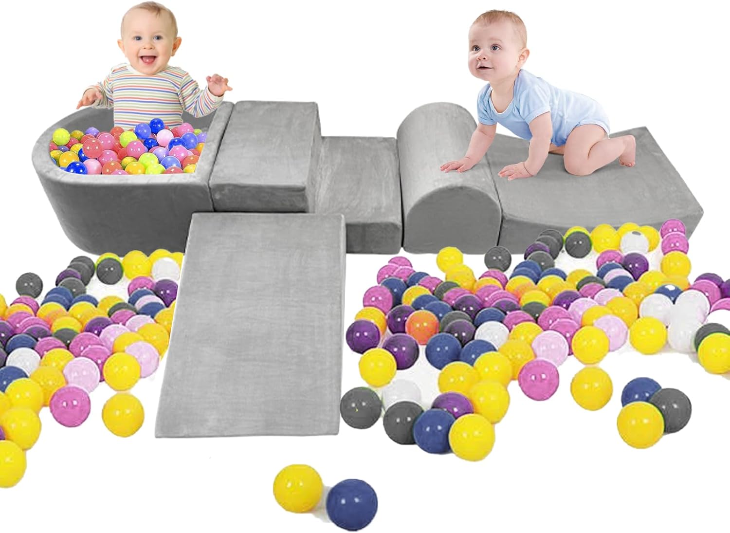 hoopyosms Foam Climbing Blocks for Toddlers, Kids Climbing Toys for Indoor Crawling, Sliding