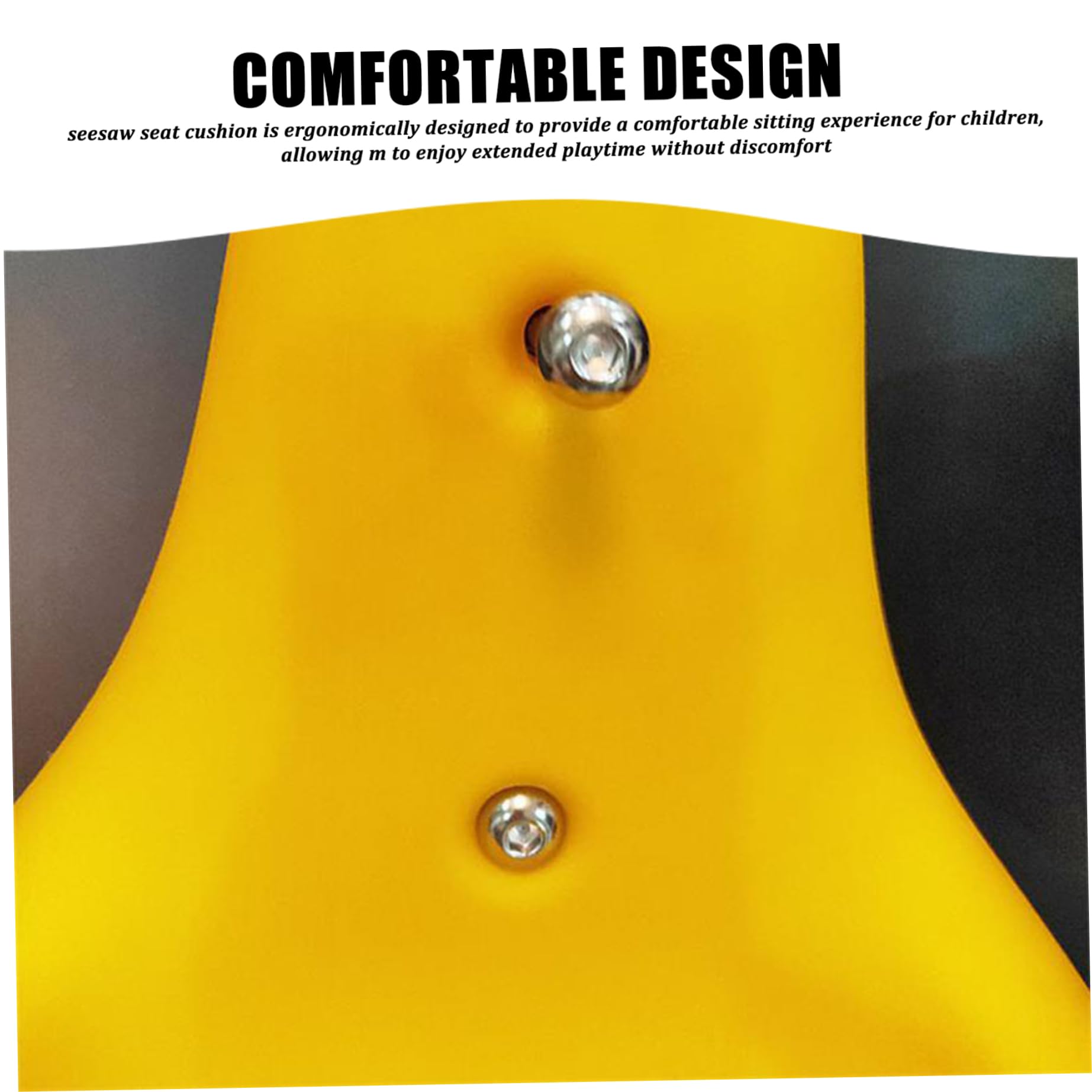 Equipo del Patio de recreo con Tornillos, cómodo reemplazo de Asiento de plástico para niños en Parques al Aire Libre áreas comunitarias, Amarillo &&