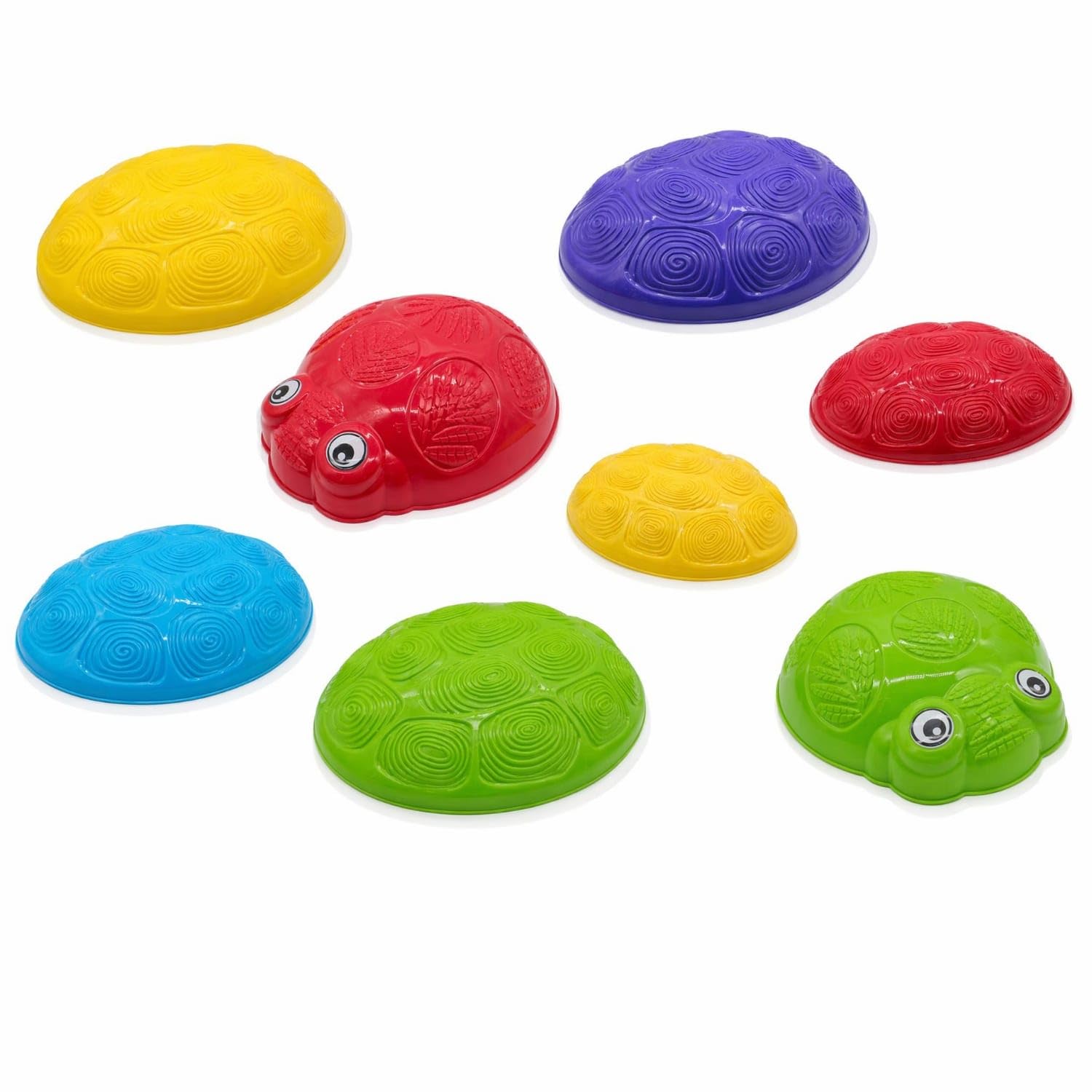 8 Pieces Textured Balance Stepping Stones Sensory Stepping Stones with Anti-Slip Base Coordination Toy Molded for Children, Toddlers, Kindergarten, Playroom, Preschool, 8-piece Set-image-27