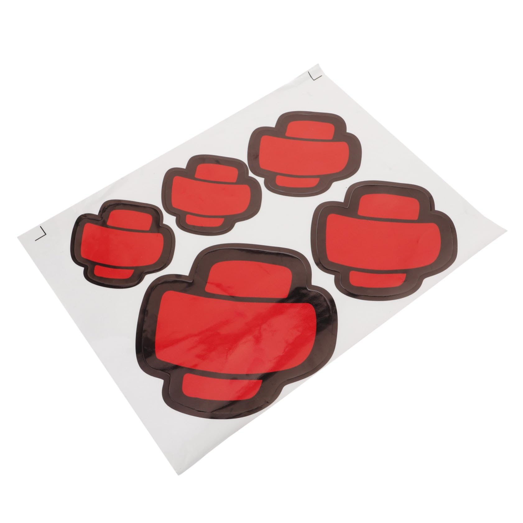 Pegatina de coche de parche rojo Gatuida adhesivo resistente para puertas y parachoques 8